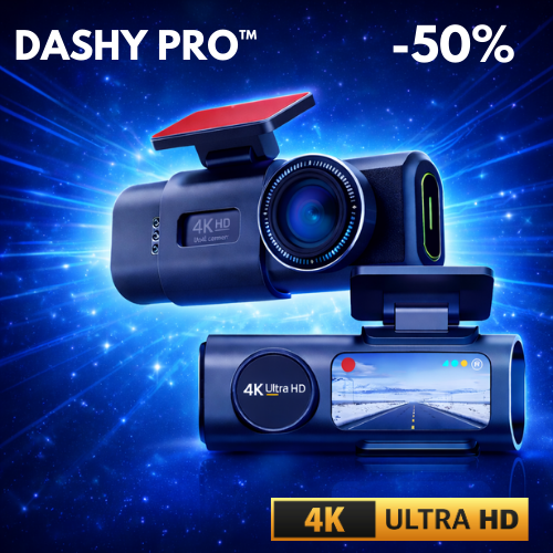 DASHY PRO™ - Kamerka samochodowa 4K Ultra HD | WI-FI + Lokalizator GPS