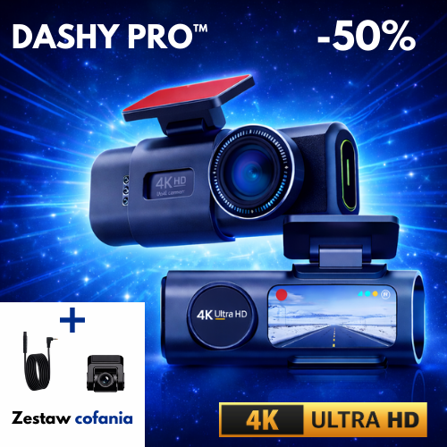 DASHY PRO™ - Kamerka samochodowa 4K Ultra HD | WI-FI + Lokalizator GPS