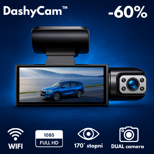 DASHYCAM™ - Kamera samochodowa 1080P WIFI z podwójną kamerą do samochodów
