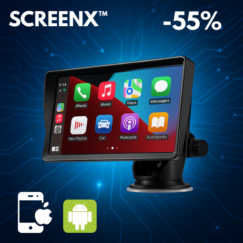 SCREENX™ - Radio CarPlay | Android Auto przenośny do samochodu